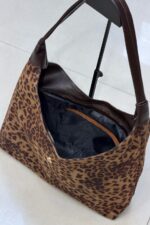 کیف پلنگی ارغوان کد3232 - تصویر 6