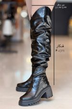 بوت چروک بالای زانو کد6548 - تصویر 4